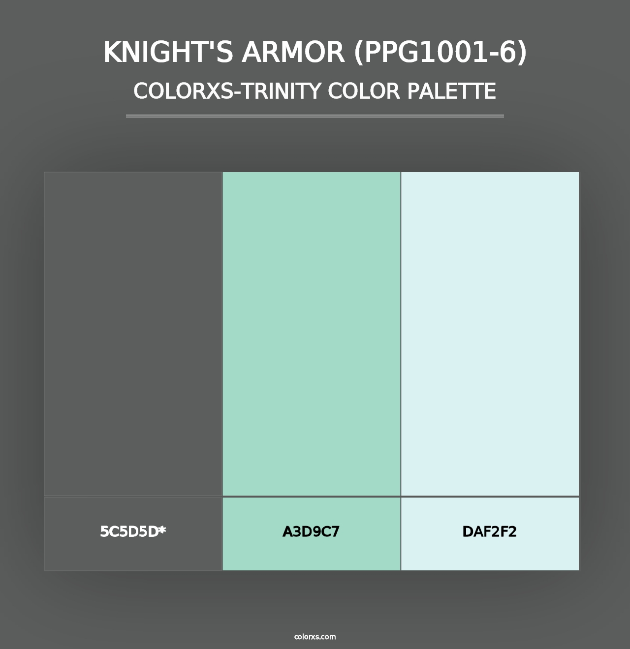 Knight's Armor (PPG1001-6) - Colorxs Trinity Palette