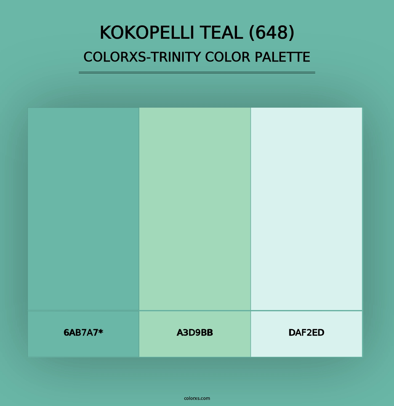 Kokopelli Teal (648) - Colorxs Trinity Palette