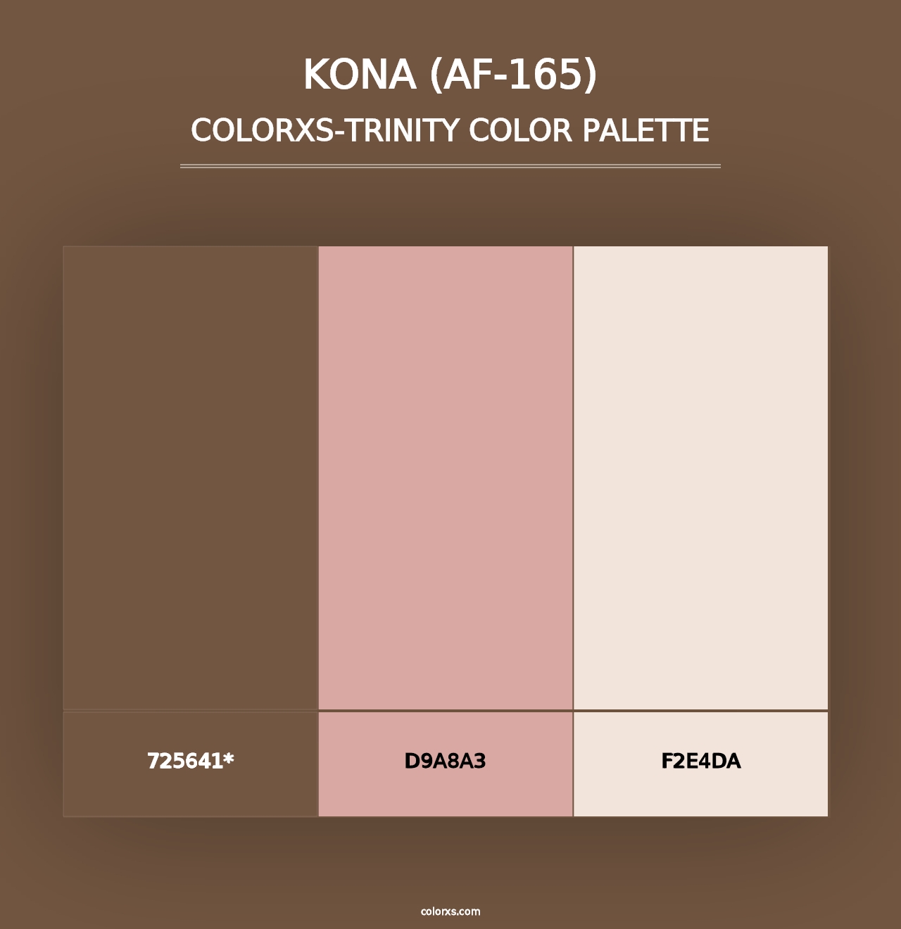 Kona (AF-165) - Colorxs Trinity Palette