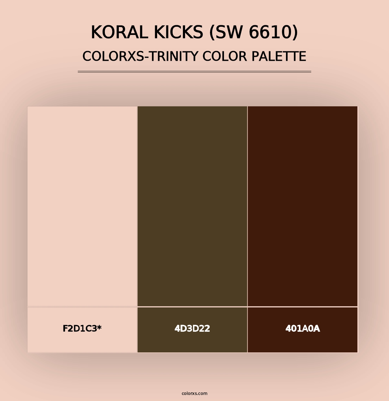 Koral Kicks (SW 6610) - Colorxs Trinity Palette