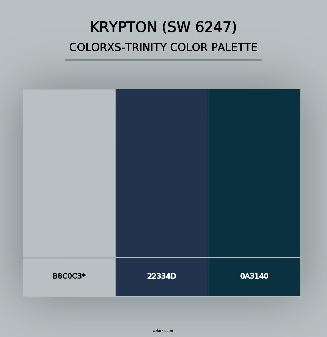 Krypton (SW 6247) - Colorxs Trinity Palette