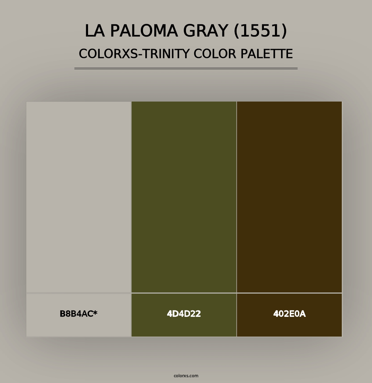 La Paloma Gray (1551) - Colorxs Trinity Palette