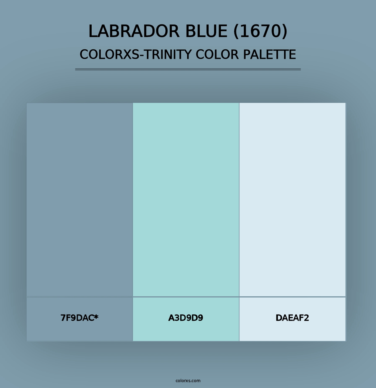 Labrador Blue (1670) - Colorxs Trinity Palette