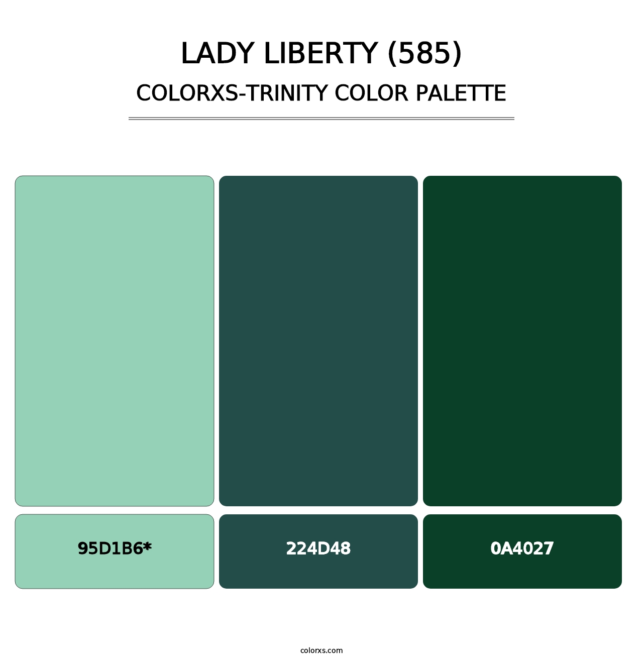 Lady Liberty (585) - Colorxs Trinity Palette