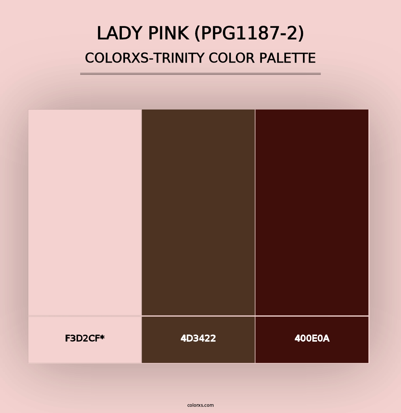 Lady Pink (PPG1187-2) - Colorxs Trinity Palette