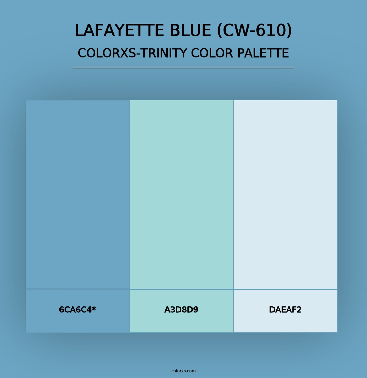 Lafayette Blue (CW-610) - Colorxs Trinity Palette