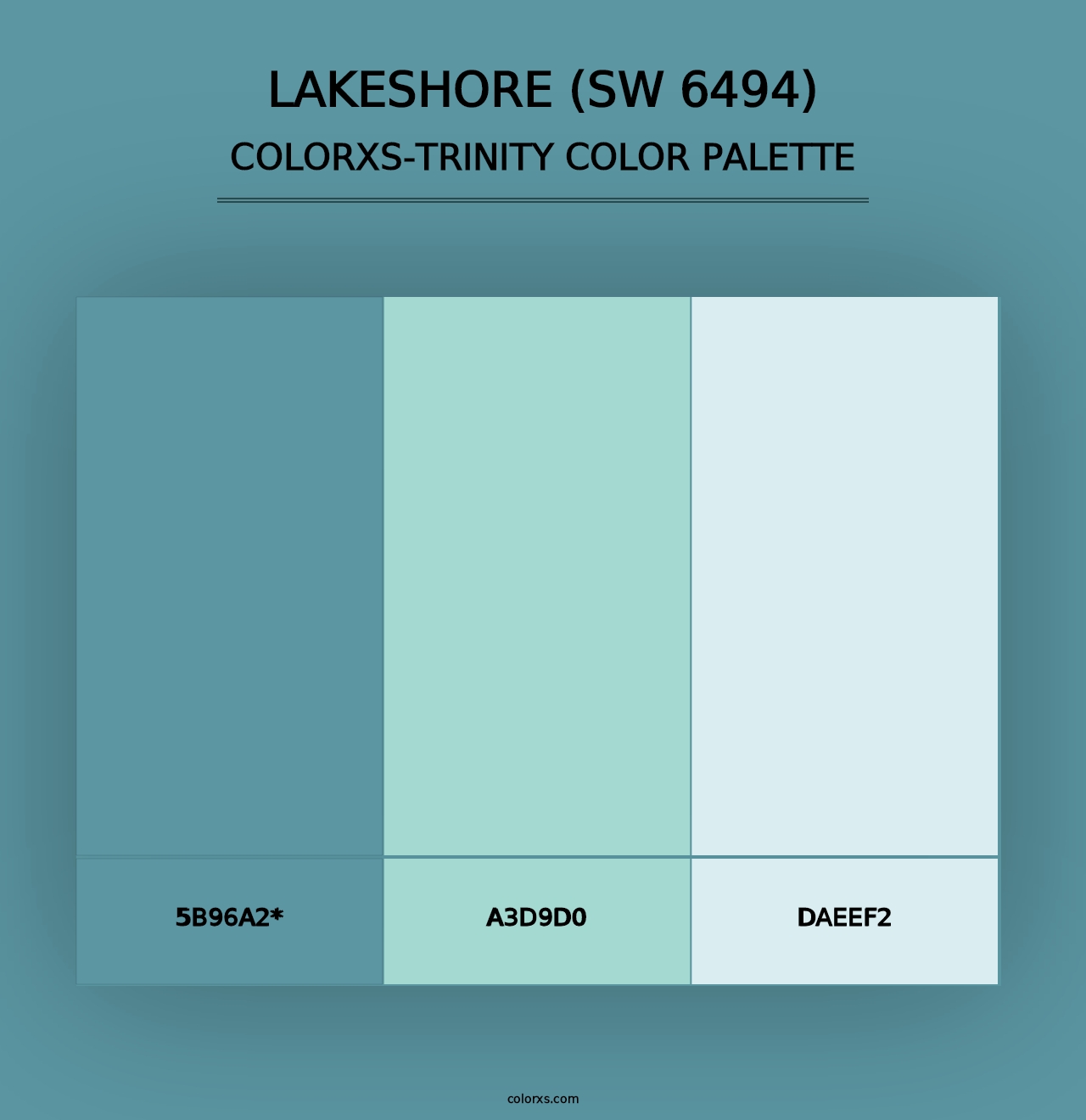 Lakeshore (SW 6494) - Colorxs Trinity Palette