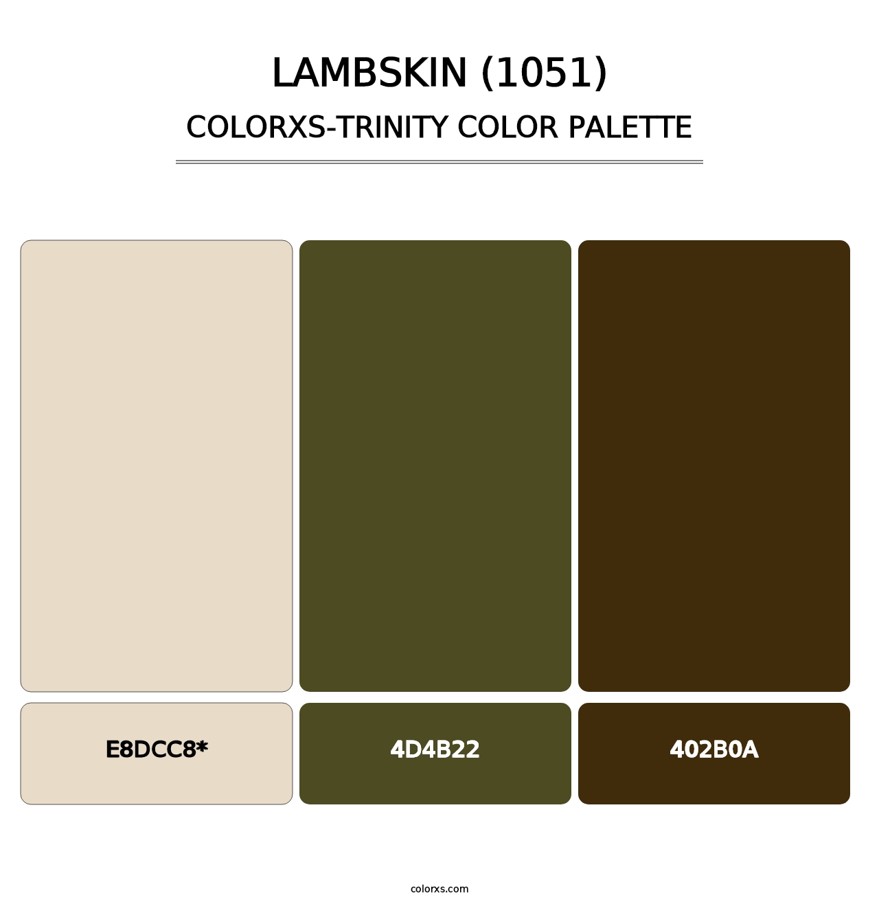 Lambskin (1051) - Colorxs Trinity Palette