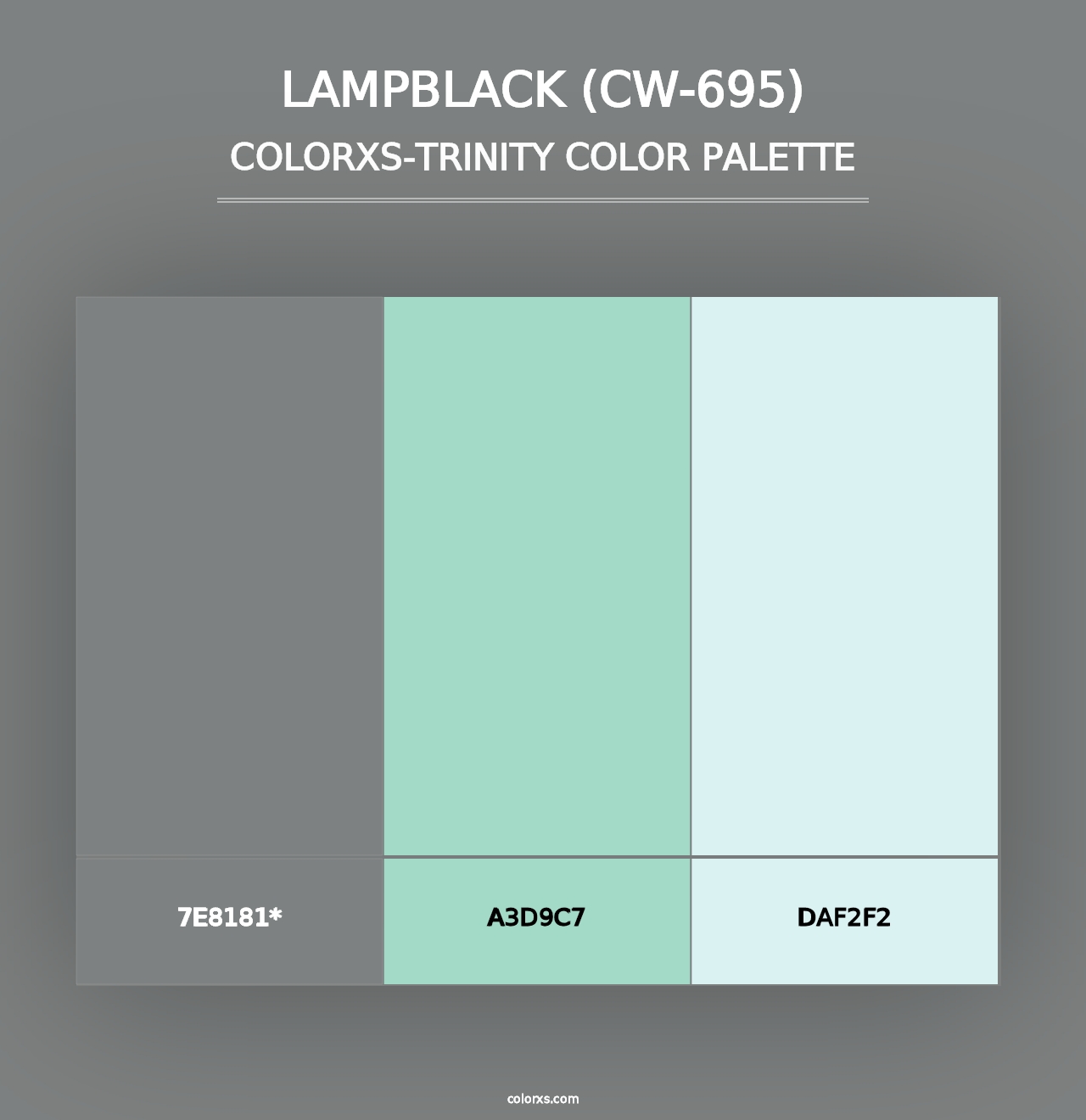 Lampblack (CW-695) - Colorxs Trinity Palette