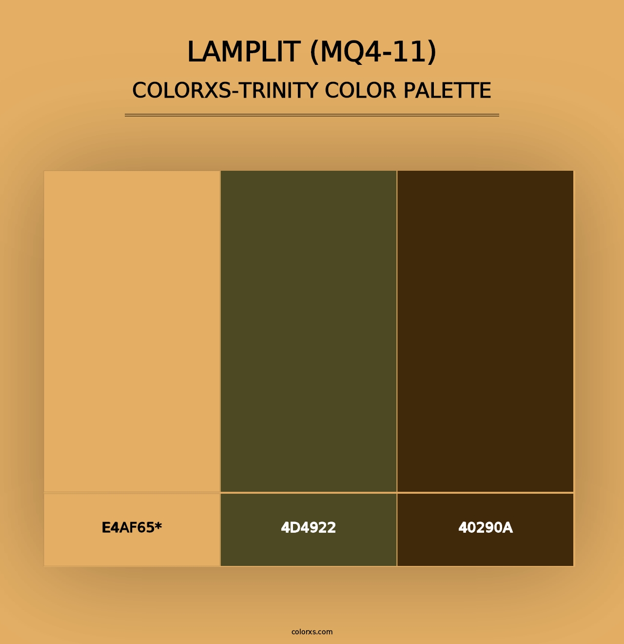 Lamplit (MQ4-11) - Colorxs Trinity Palette