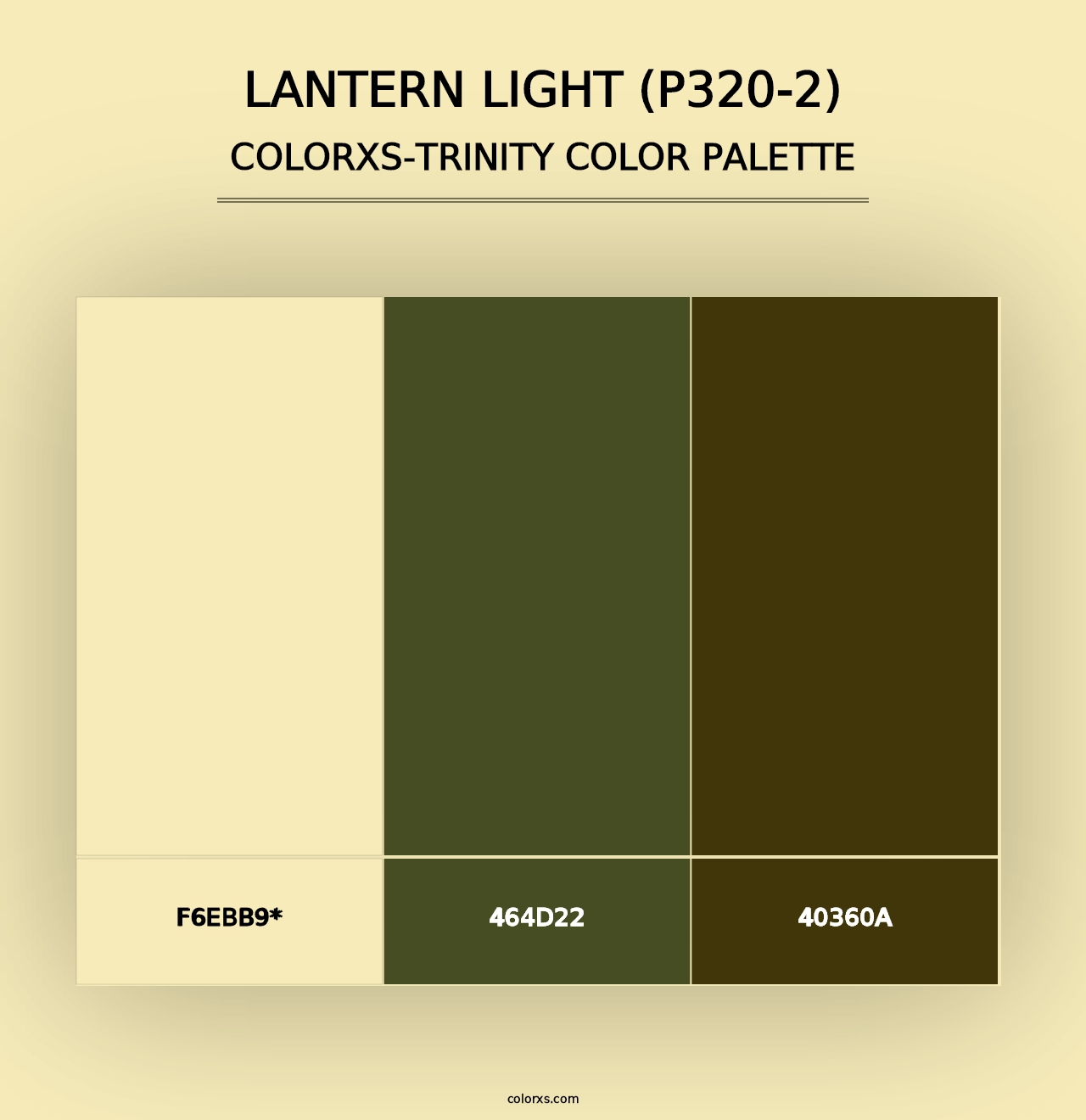 Lantern Light (P320-2) - Colorxs Trinity Palette