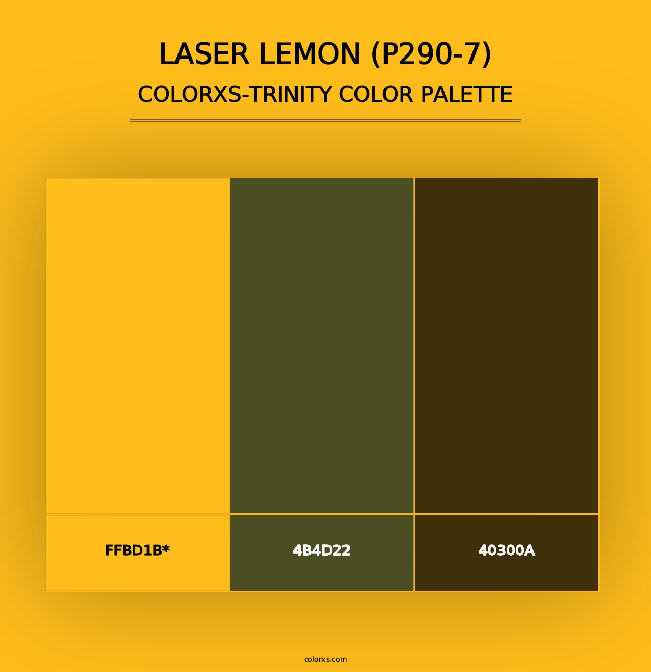 Laser Lemon (P290-7) - Colorxs Trinity Palette