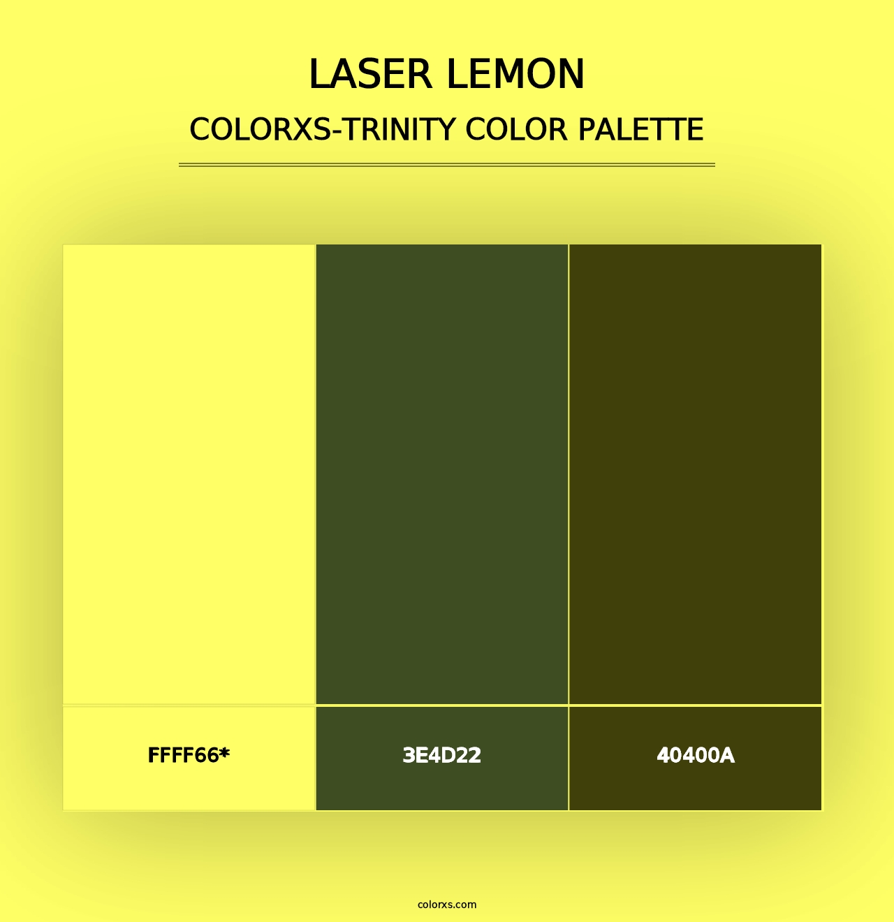 Laser Lemon - Colorxs Trinity Palette