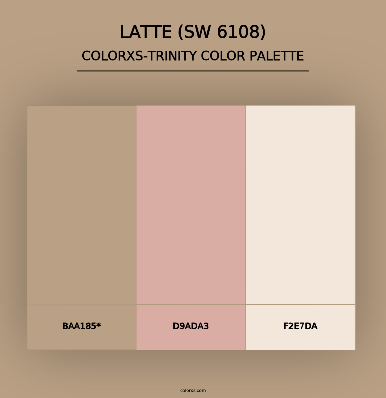 Latte (SW 6108) - Colorxs Trinity Palette