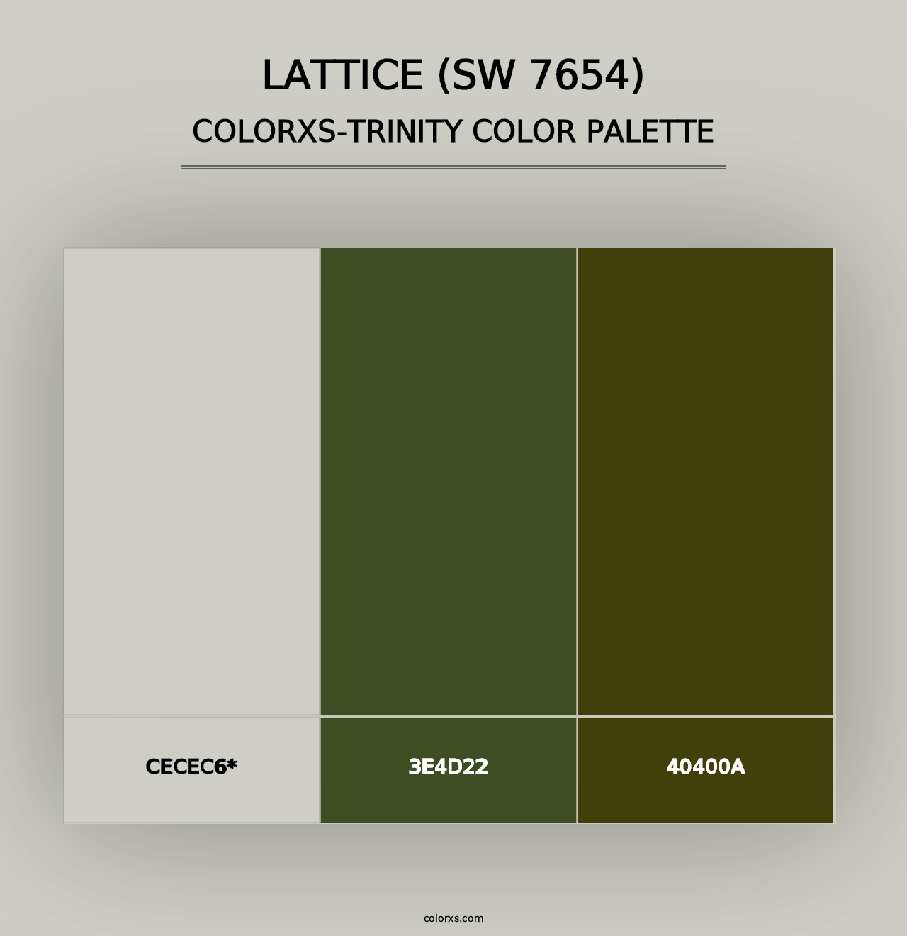 Lattice (SW 7654) - Colorxs Trinity Palette