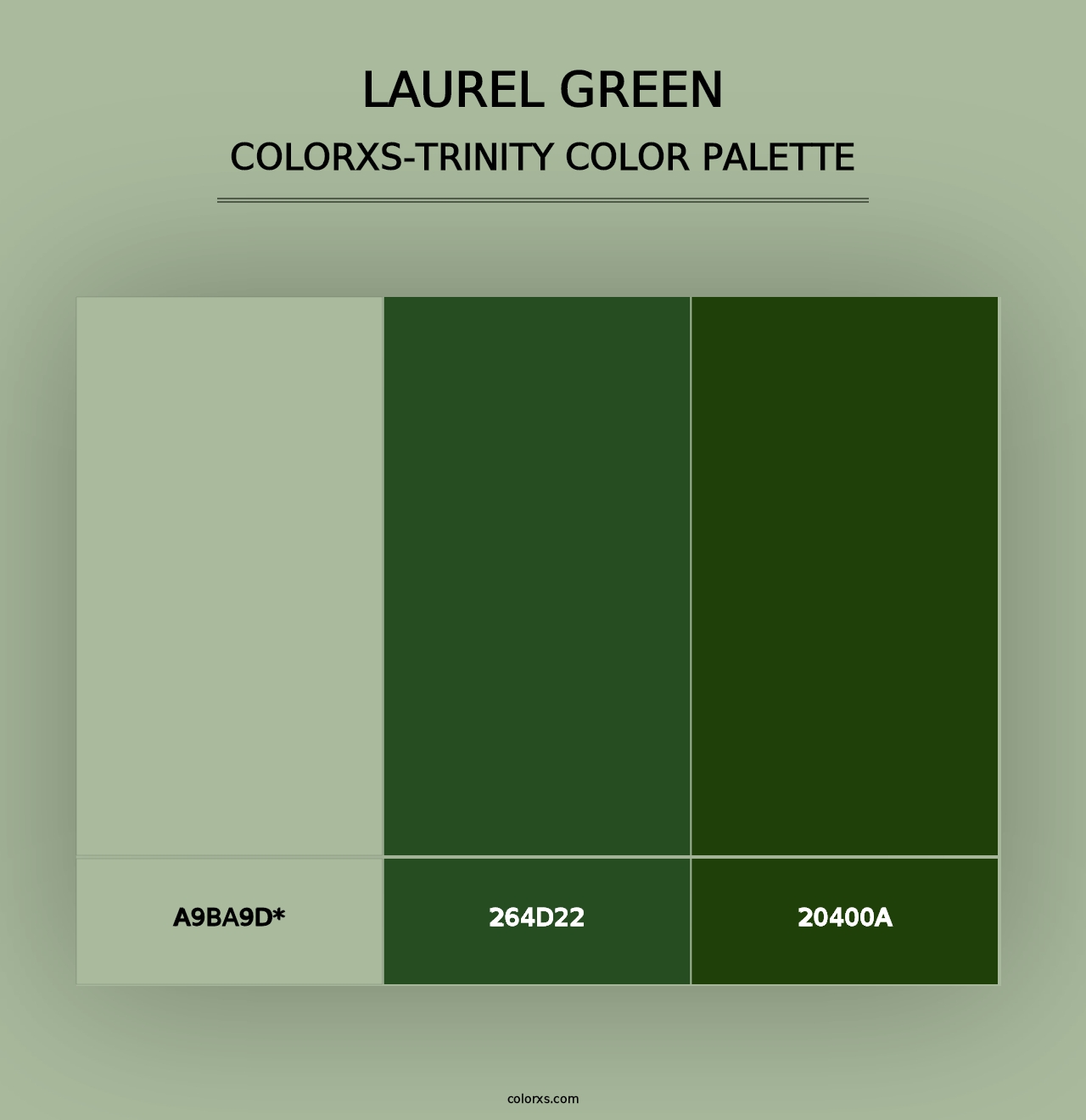 Laurel Green - Colorxs Trinity Palette