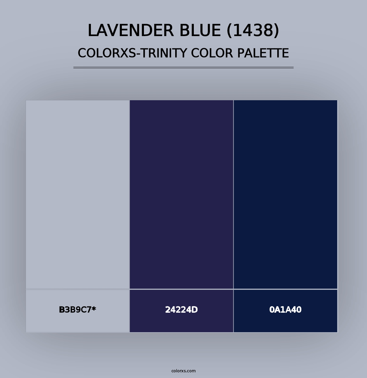 Lavender Blue (1438) - Colorxs Trinity Palette