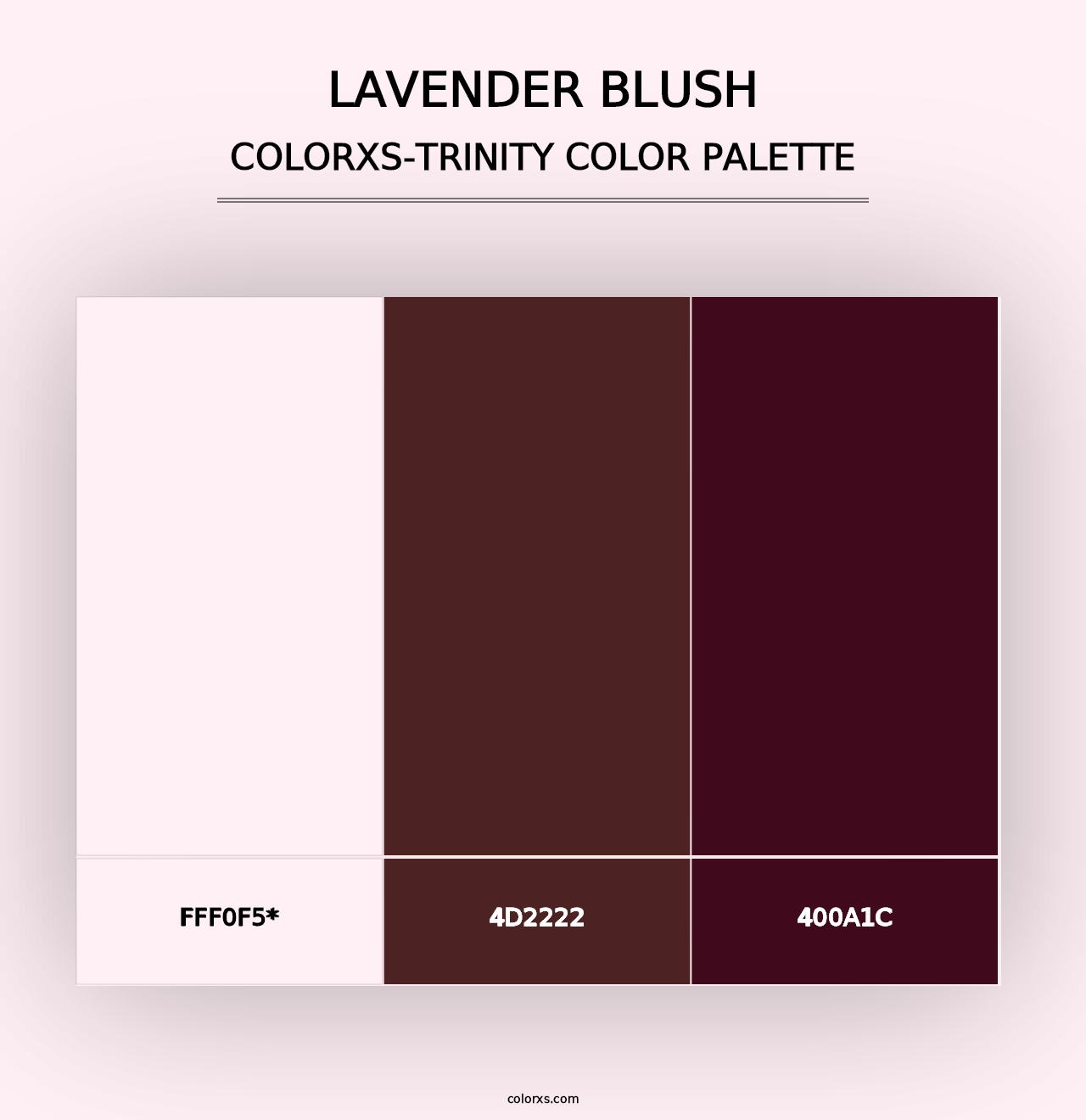 Lavender Blush - Colorxs Trinity Palette