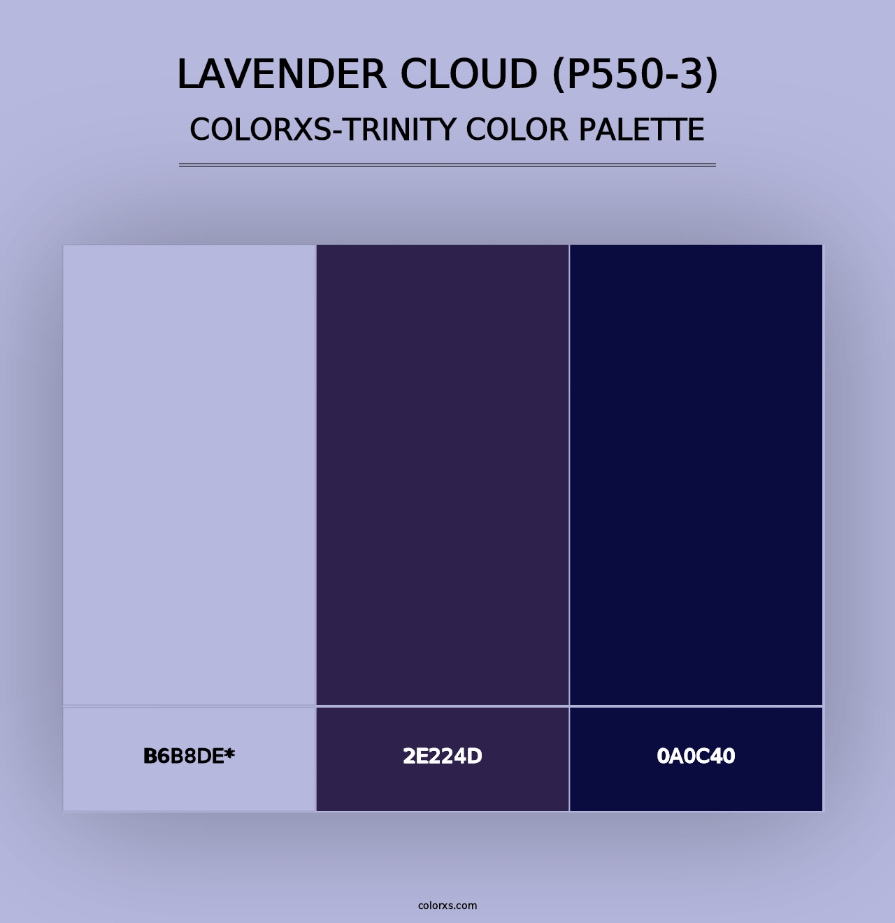 Lavender Cloud (P550-3) - Colorxs Trinity Palette