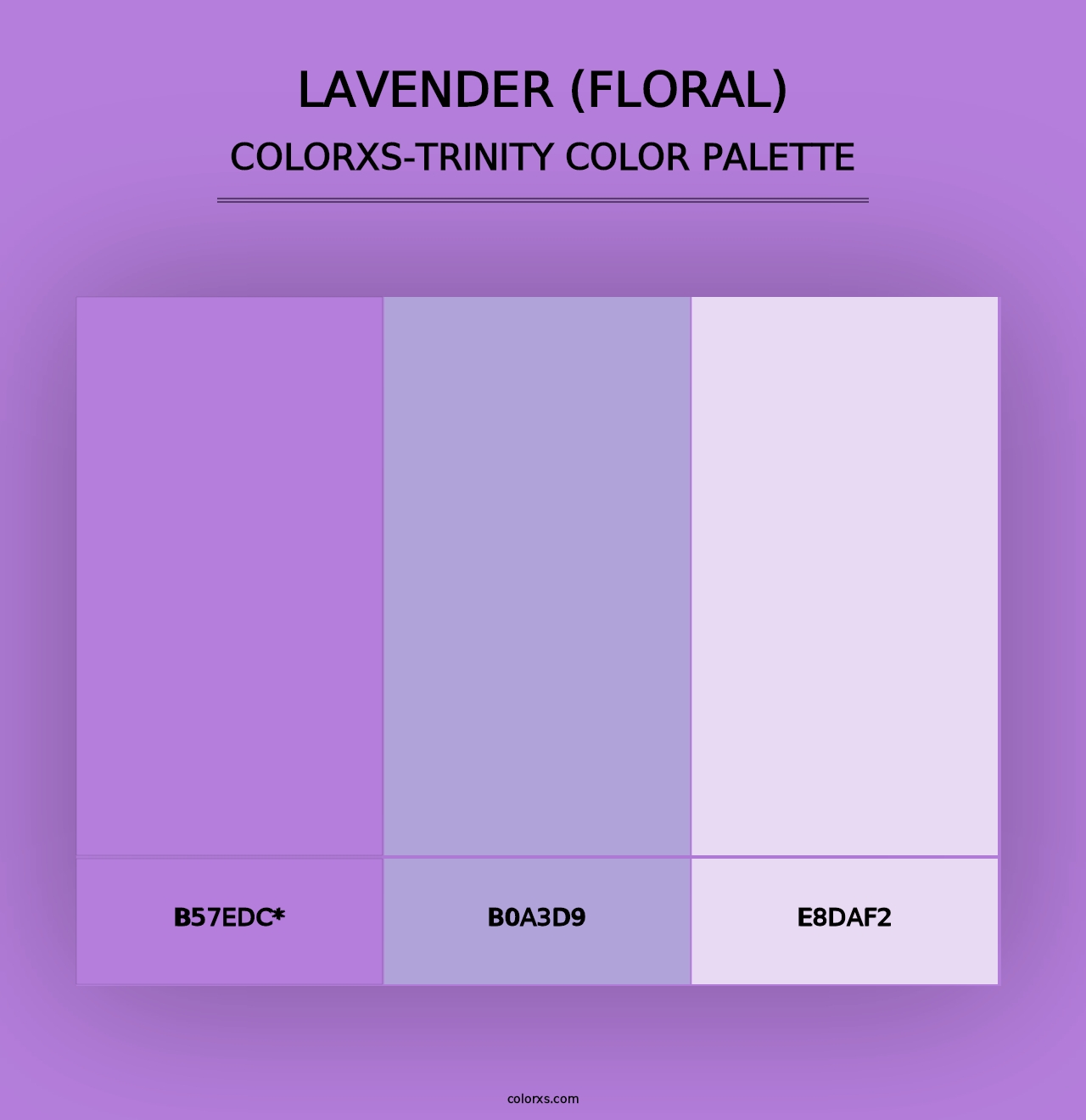 Lavender (Floral) - Colorxs Trinity Palette