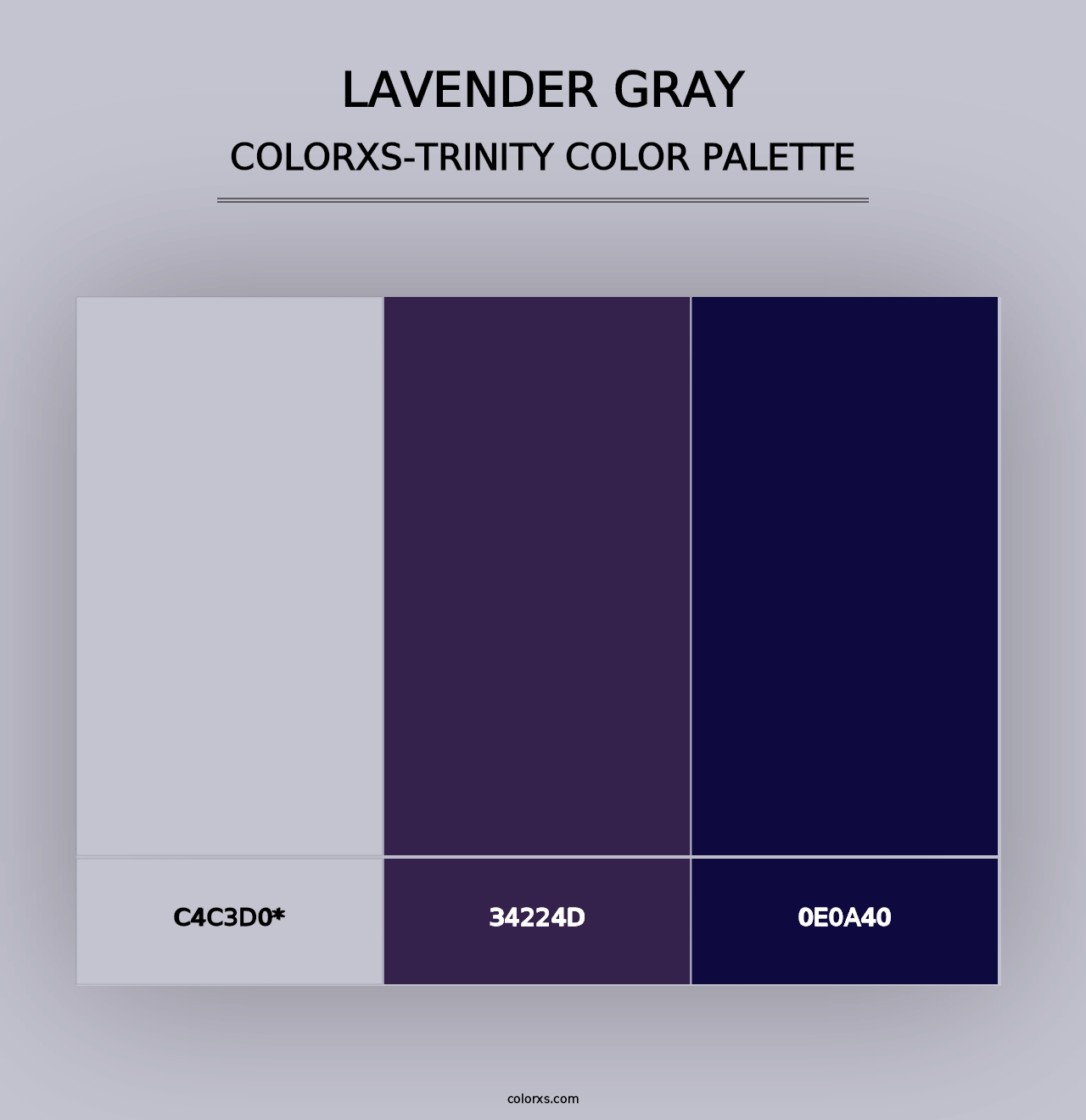 Lavender Gray - Colorxs Trinity Palette