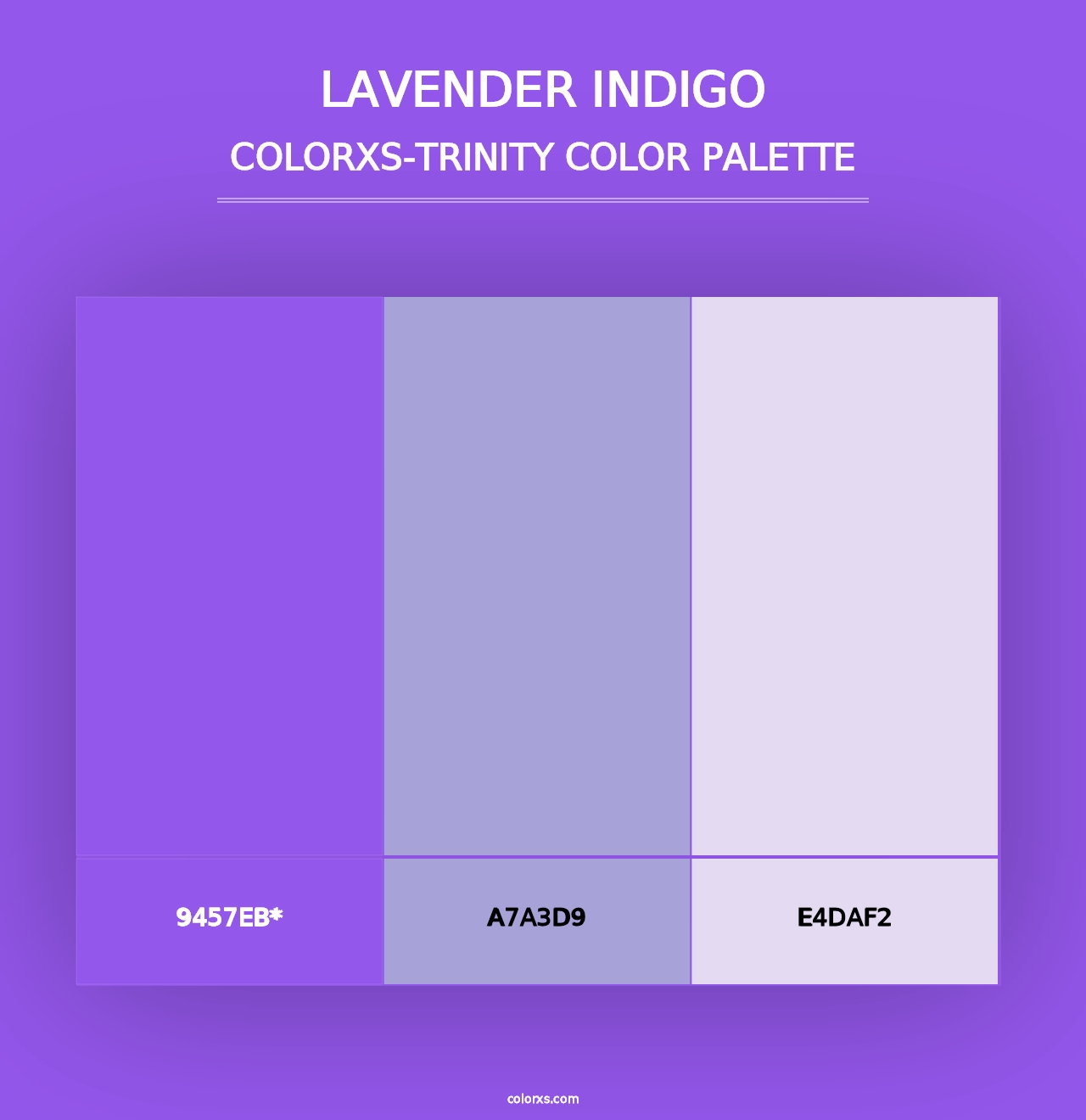 Lavender Indigo - Colorxs Trinity Palette