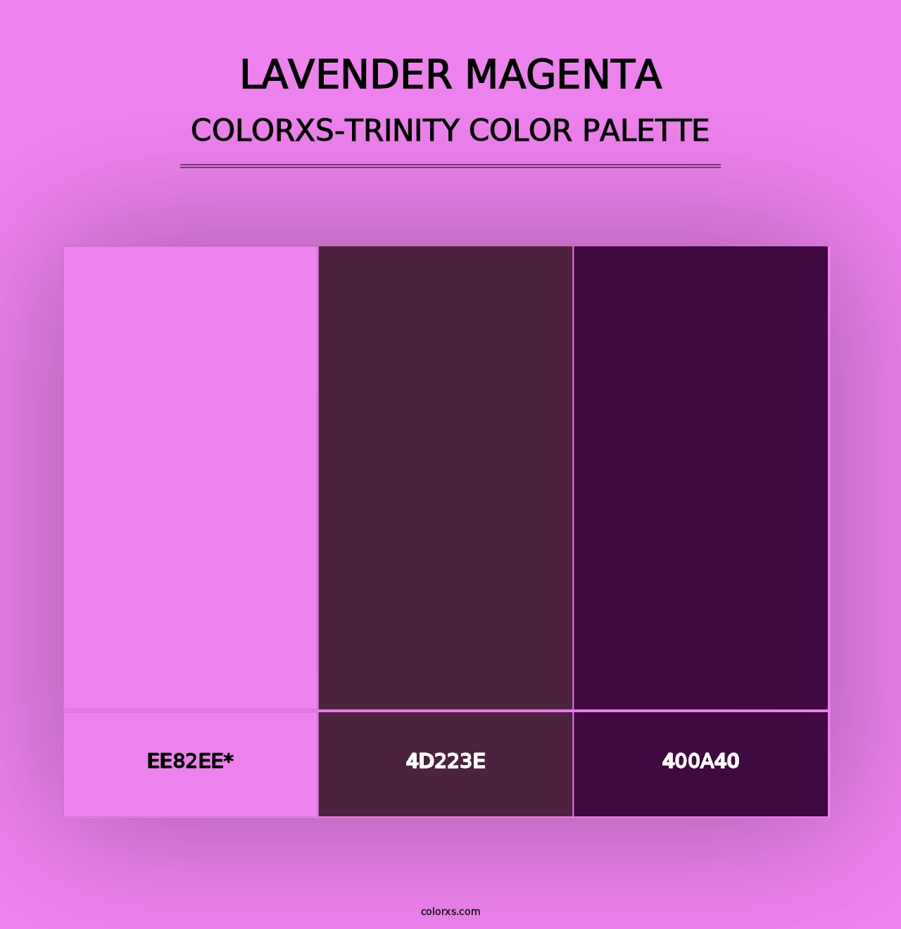 Lavender Magenta - Colorxs Trinity Palette