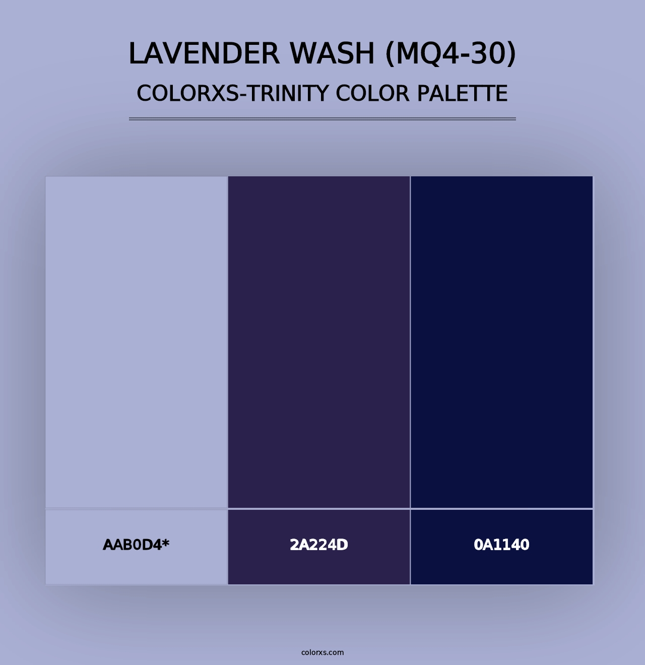 Lavender Wash (MQ4-30) - Colorxs Trinity Palette