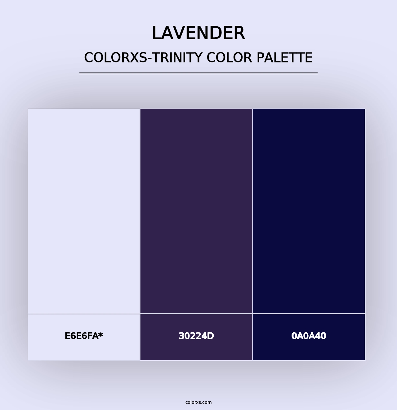 Lavender - Colorxs Trinity Palette