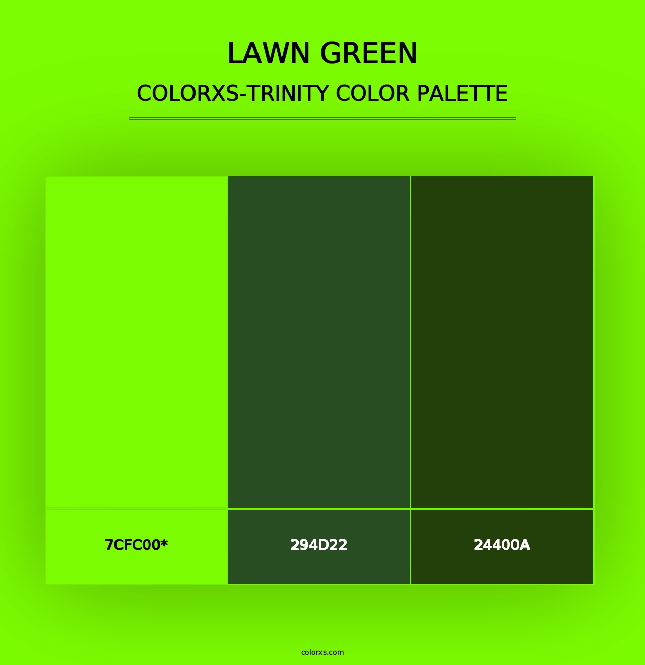 Lawn Green - Colorxs Trinity Palette