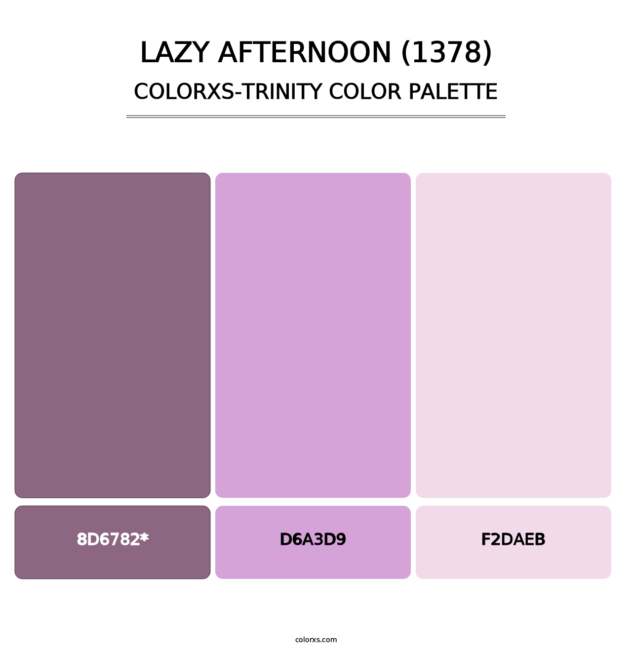 Lazy Afternoon (1378) - Colorxs Trinity Palette