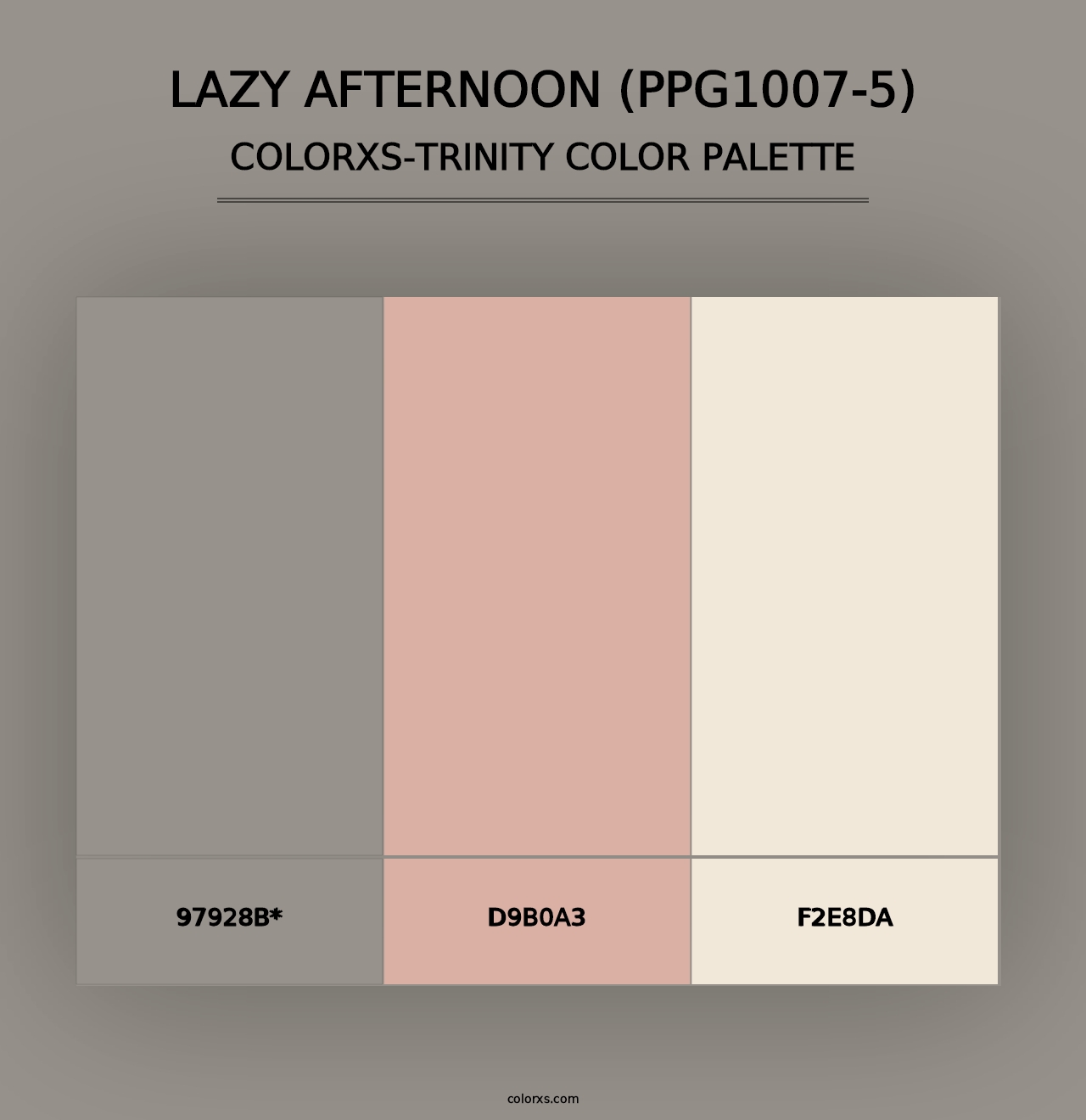 Lazy Afternoon (PPG1007-5) - Colorxs Trinity Palette