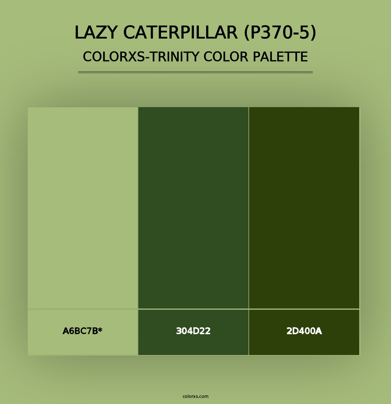 Lazy Caterpillar (P370-5) - Colorxs Trinity Palette