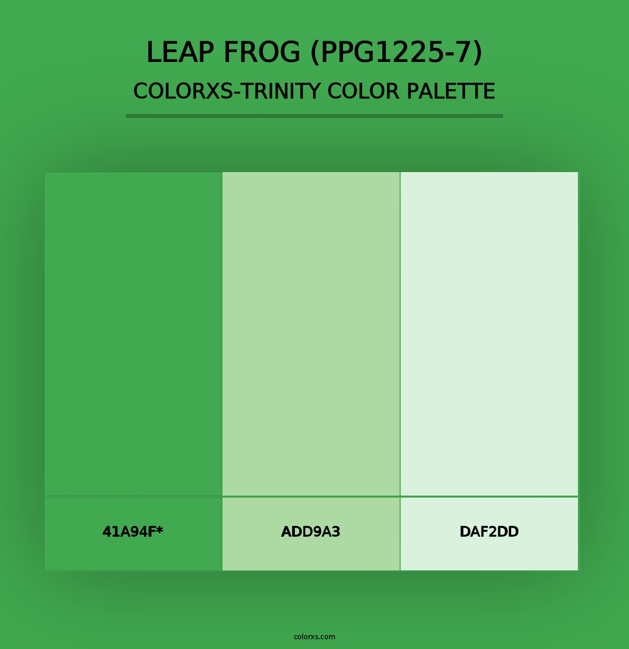 Leap Frog (PPG1225-7) - Colorxs Trinity Palette