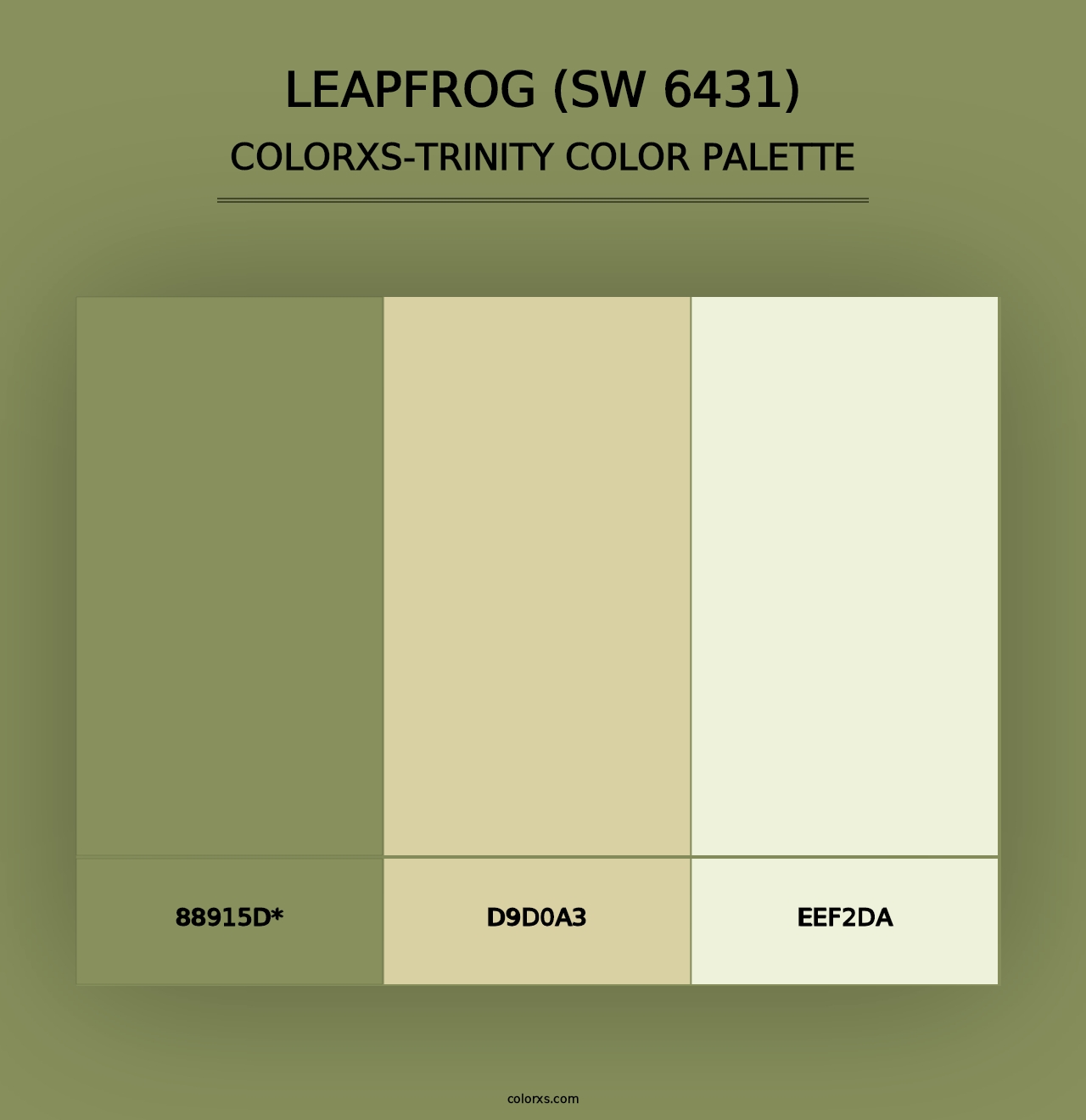 Leapfrog (SW 6431) - Colorxs Trinity Palette