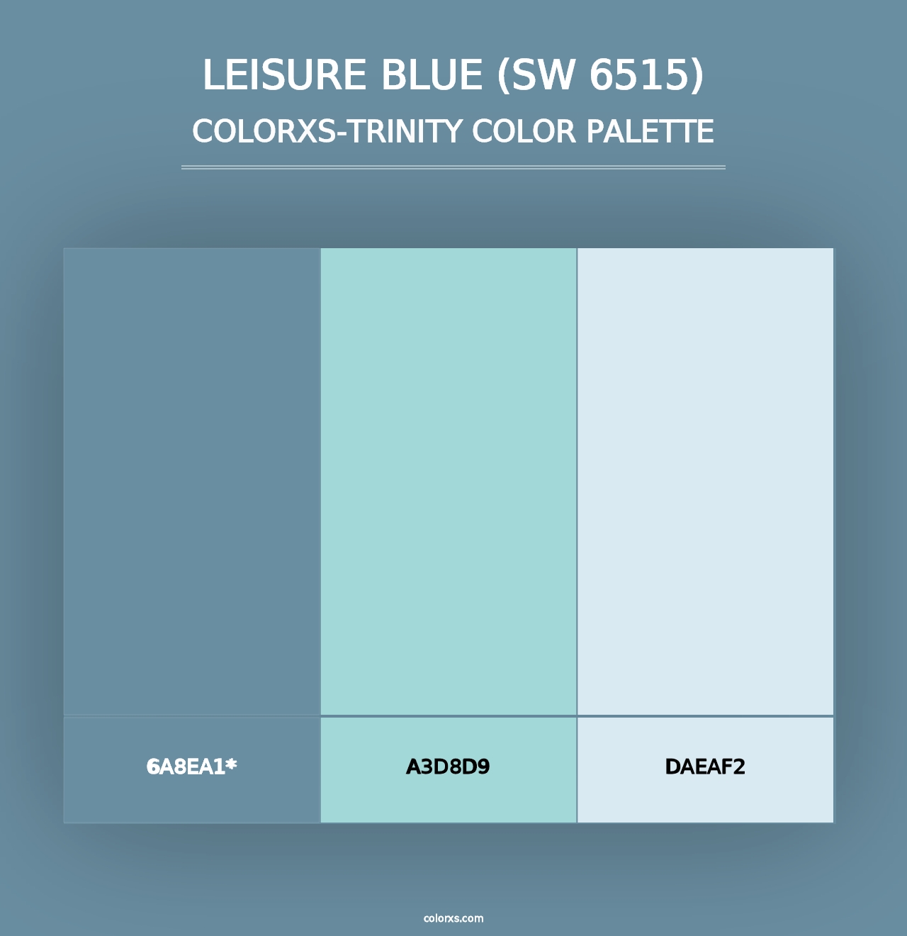 Leisure Blue (SW 6515) - Colorxs Trinity Palette