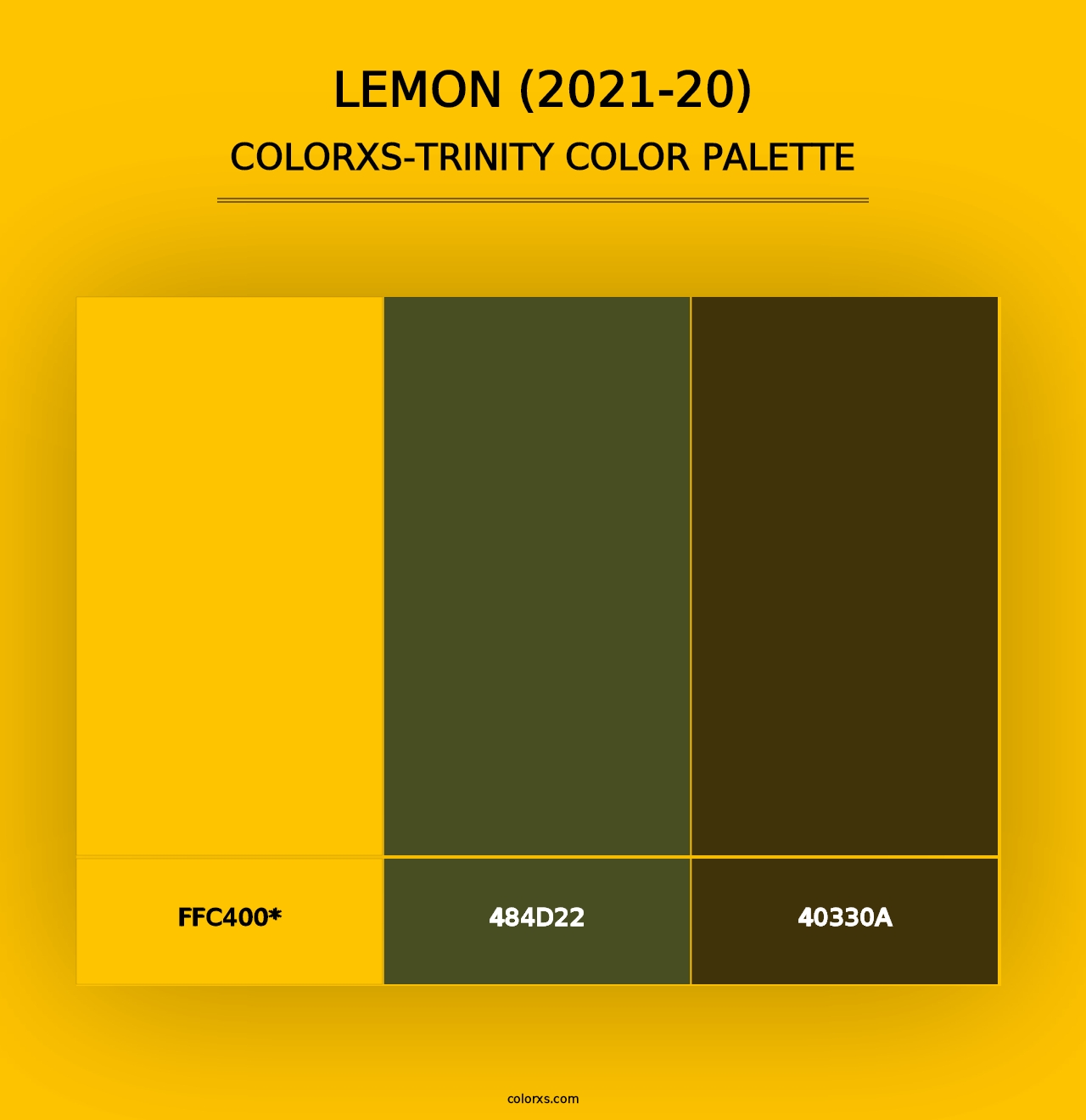 Lemon (2021-20) - Colorxs Trinity Palette