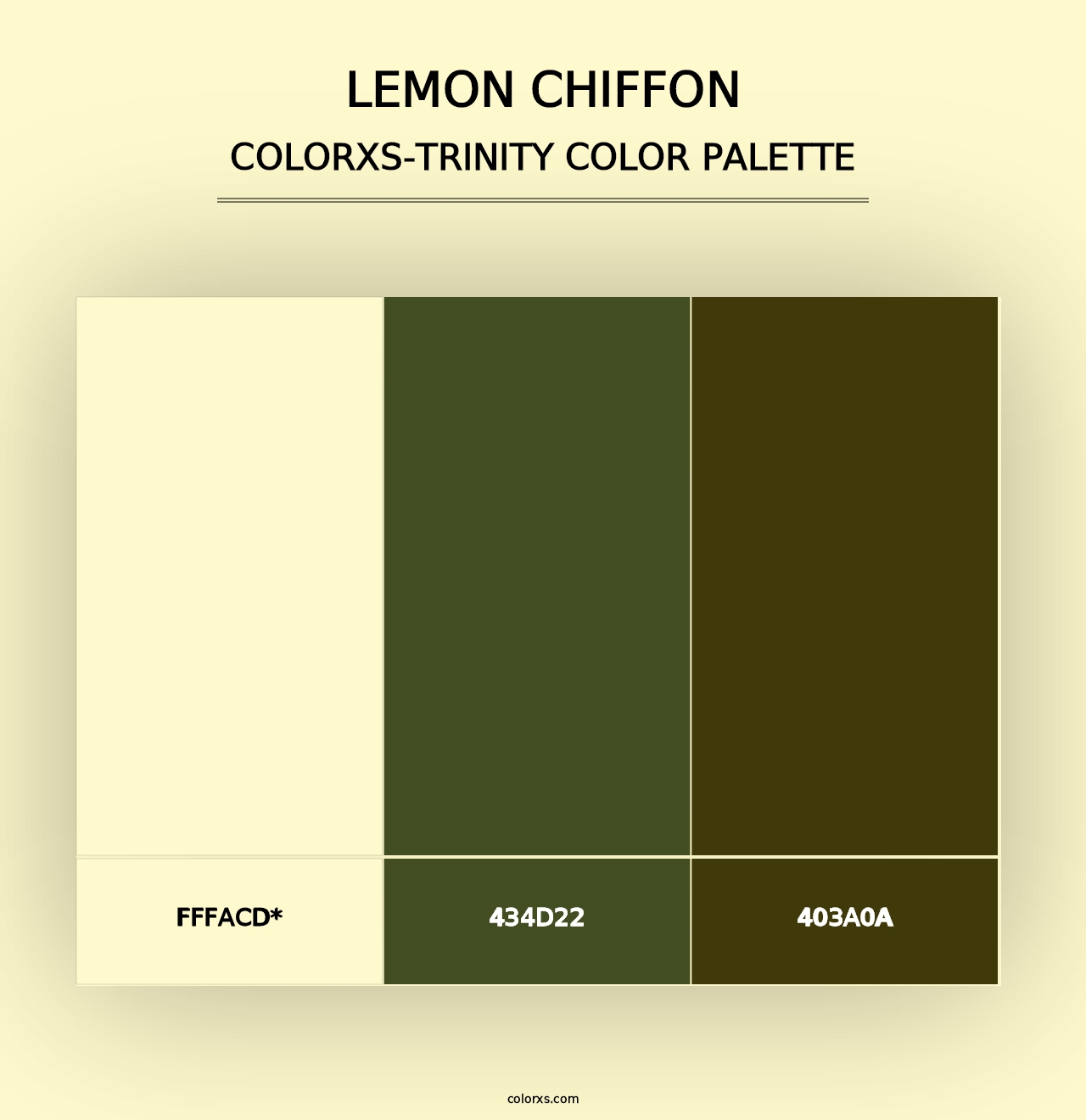 Lemon Chiffon - Colorxs Trinity Palette