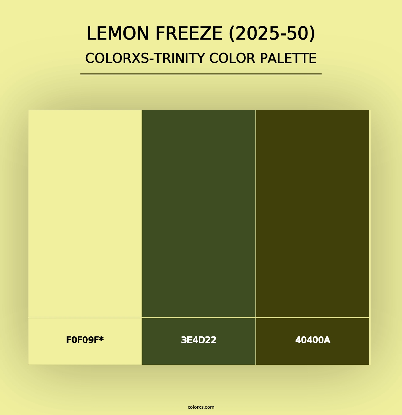 Lemon Freeze (2025-50) - Colorxs Trinity Palette