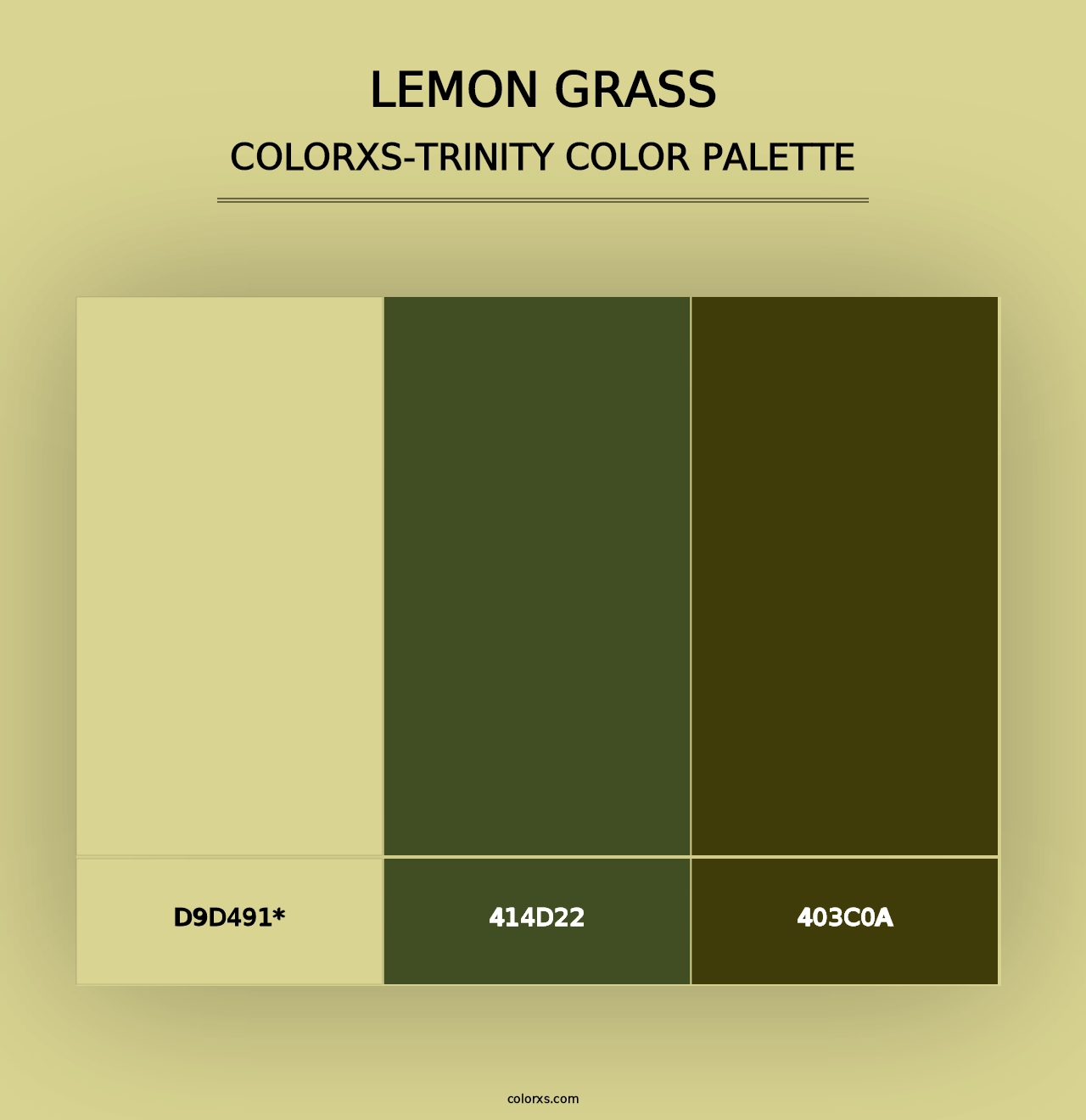 Lemon Grass - Colorxs Trinity Palette