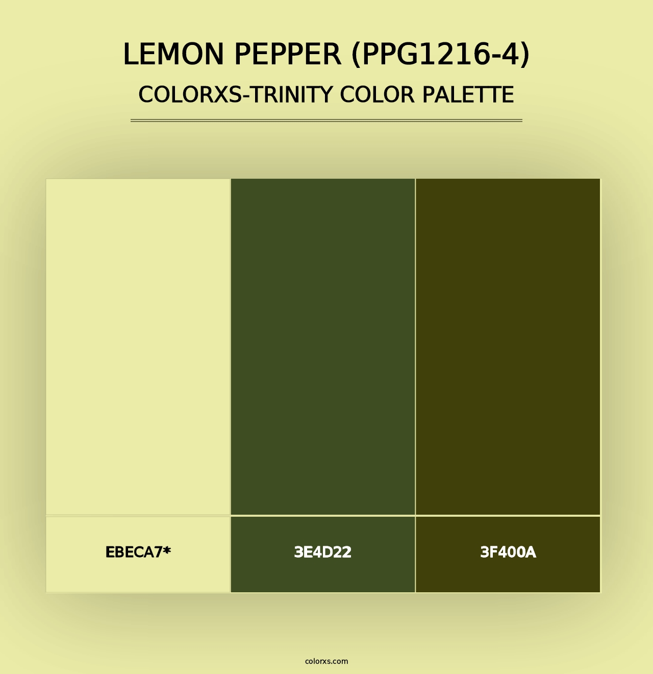 Lemon Pepper (PPG1216-4) - Colorxs Trinity Palette