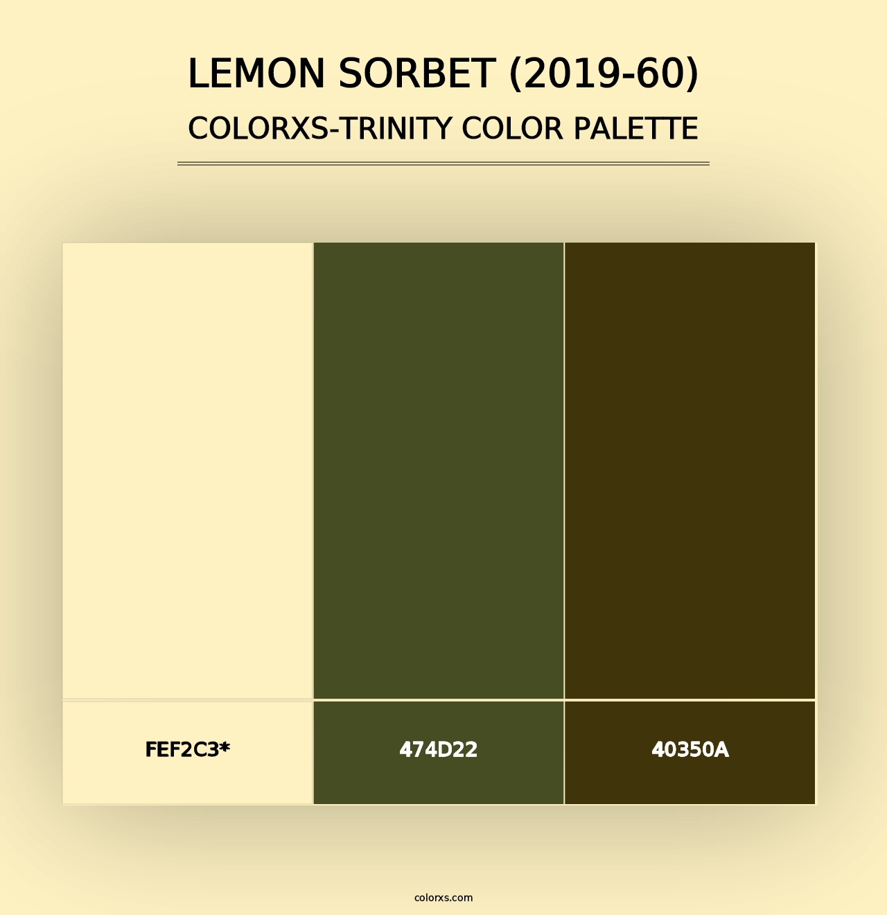 Lemon Sorbet (2019-60) - Colorxs Trinity Palette