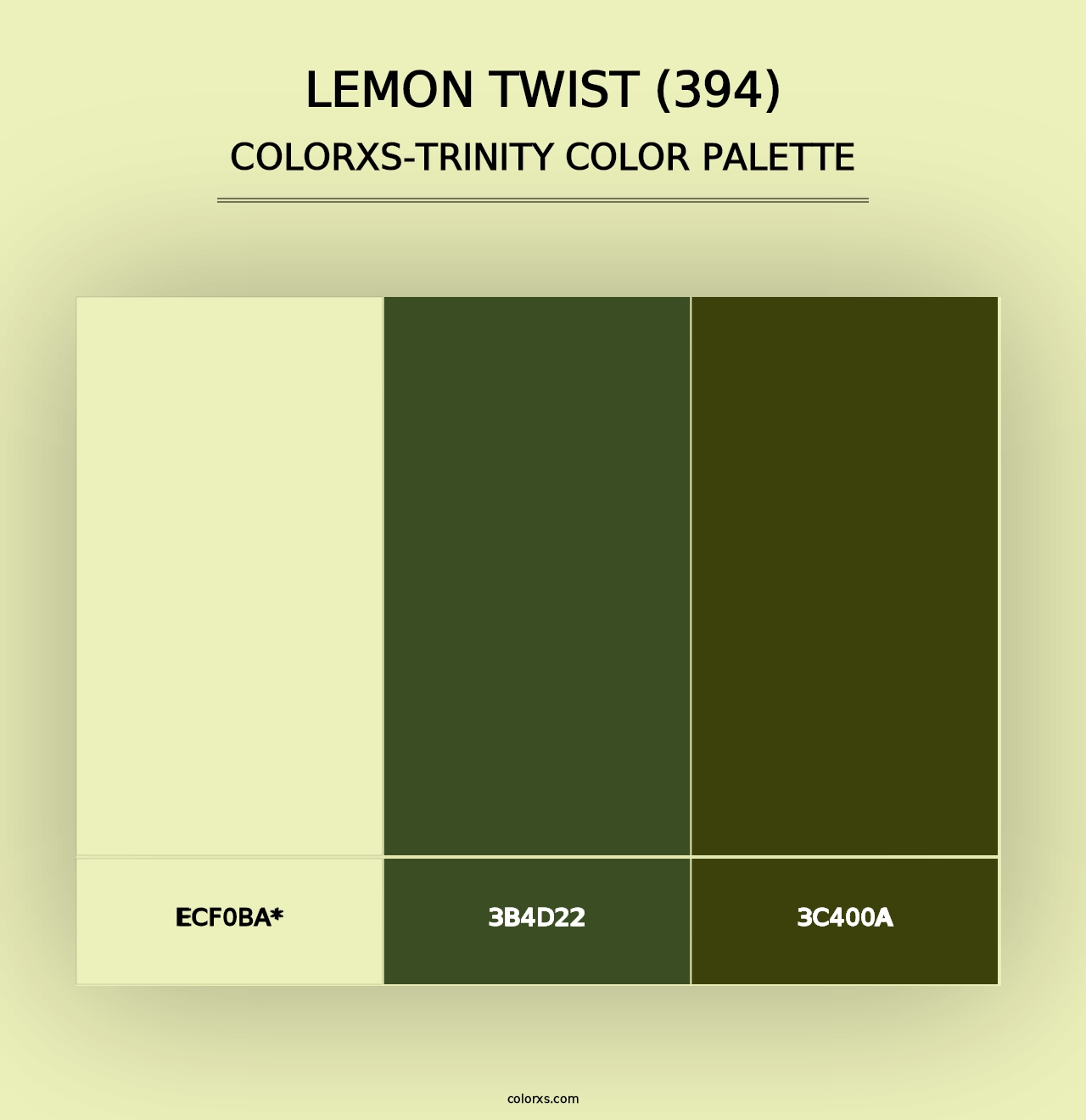 Lemon Twist (394) - Colorxs Trinity Palette