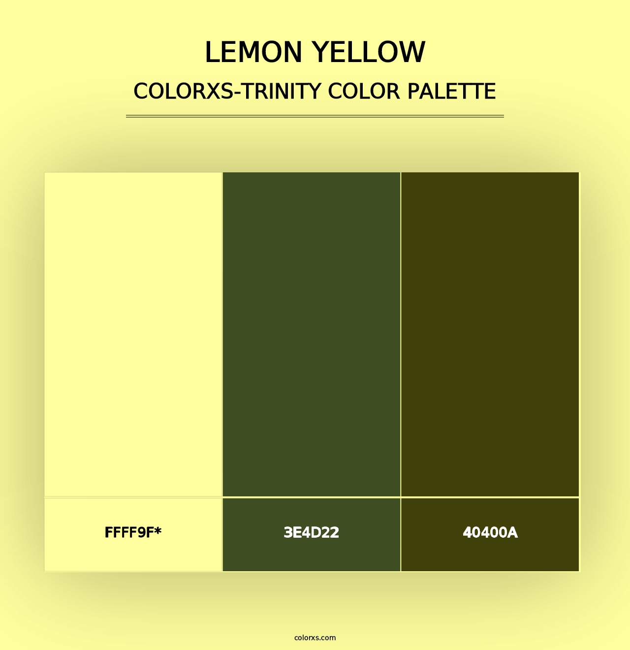 Lemon Yellow - Colorxs Trinity Palette