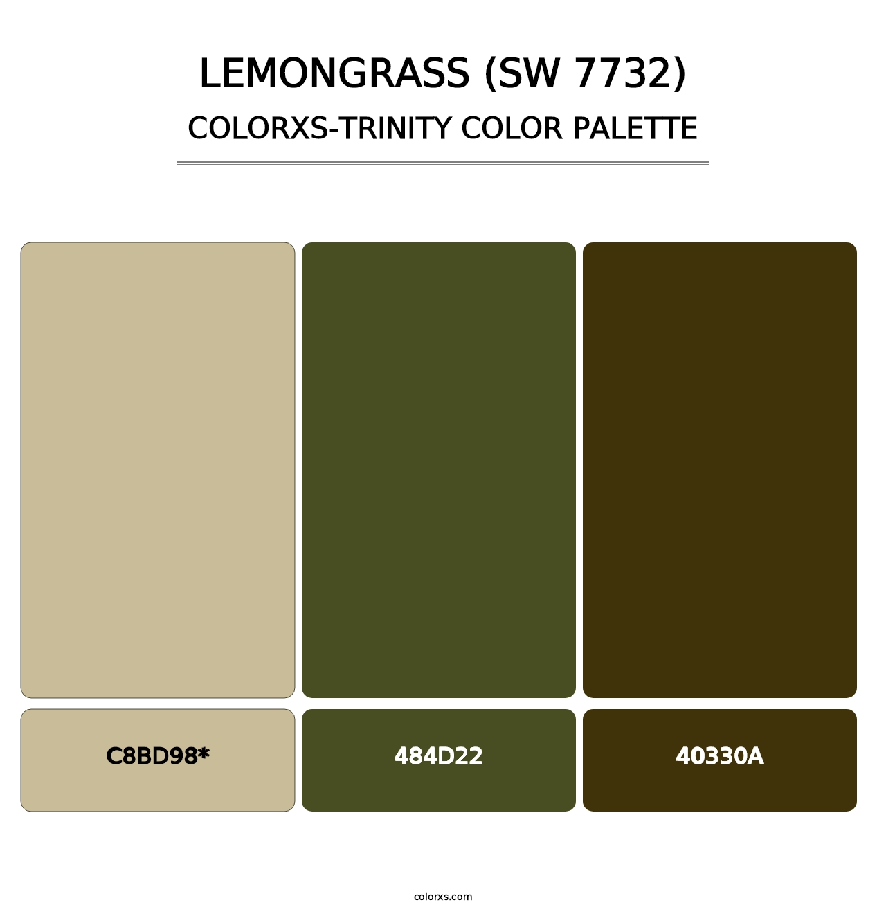 Lemongrass (SW 7732) - Colorxs Trinity Palette