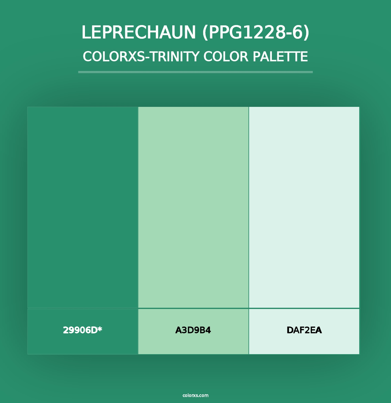 Leprechaun (PPG1228-6) - Colorxs Trinity Palette