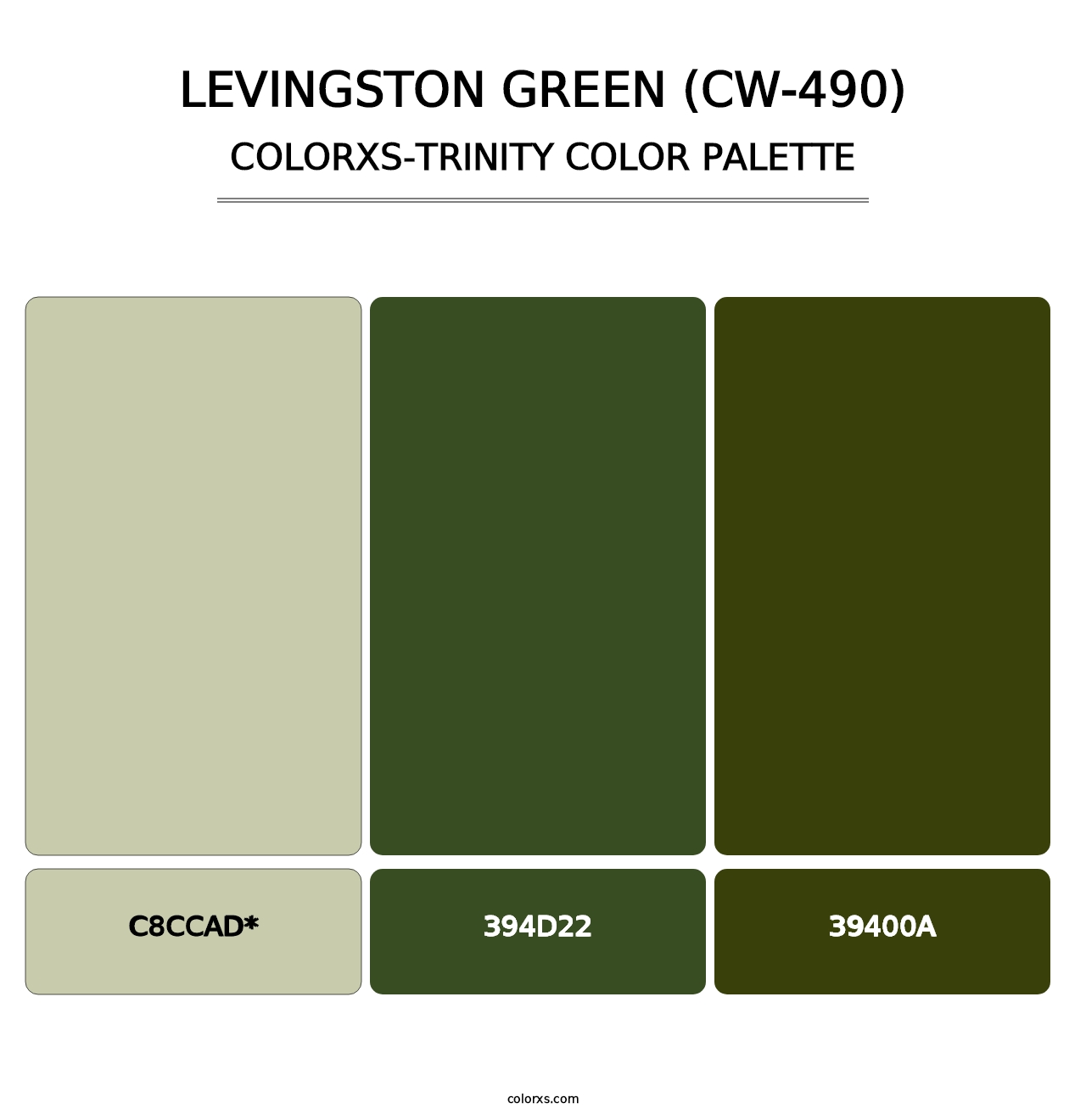 Levingston Green (CW-490) - Colorxs Trinity Palette