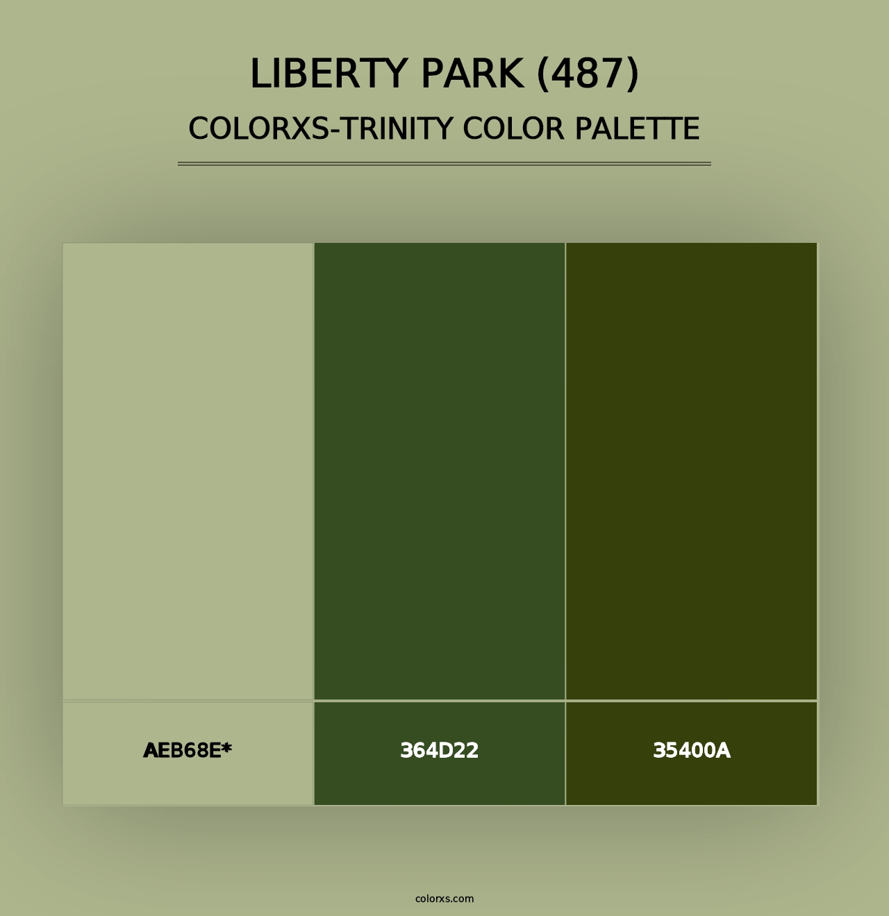 Liberty Park (487) - Colorxs Trinity Palette