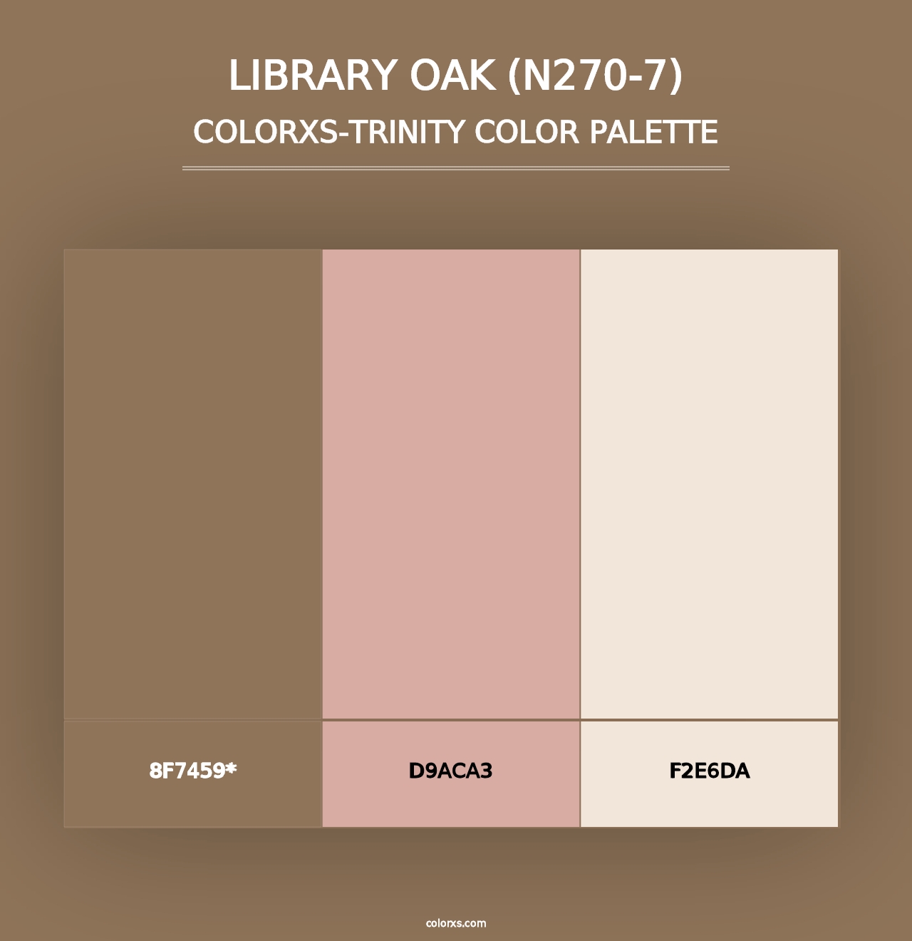 Library Oak (N270-7) - Colorxs Trinity Palette