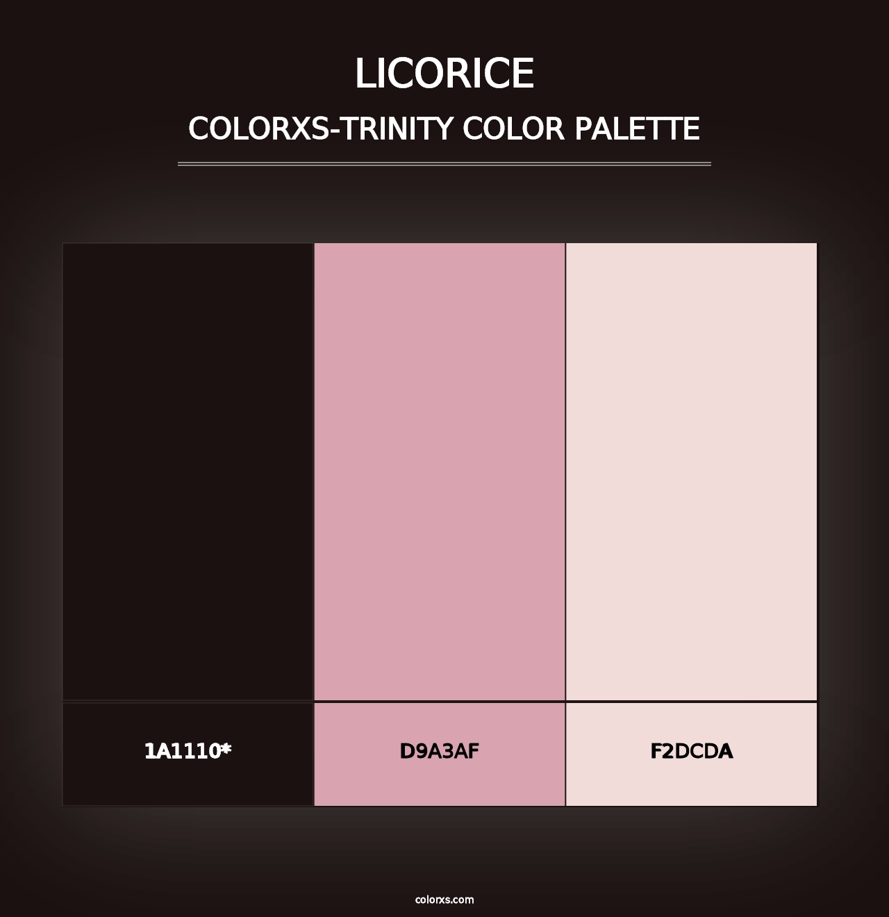 Licorice - Colorxs Trinity Palette